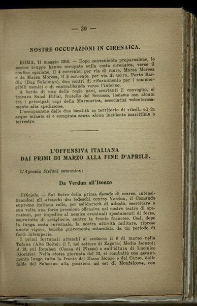 Il diario della nostra guerra : bollettini ufficiali dell'esercito e della marina